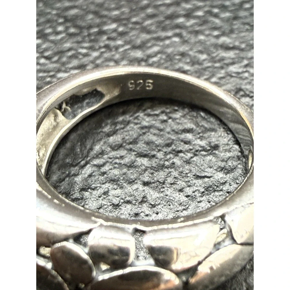 Band Ring Sterling Silver 925 Size 6 (some Scratches)